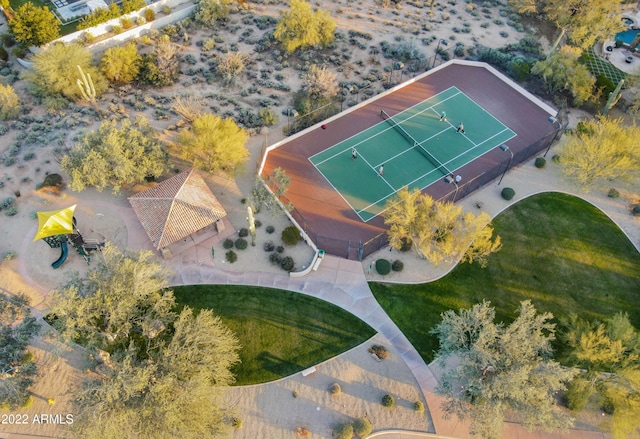 birds eye view of property