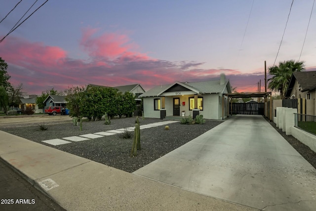 view of front of home