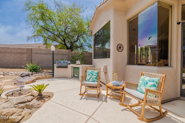 view of patio / terrace with grilling area