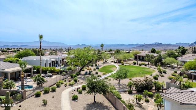 view of property's community with a mountain view