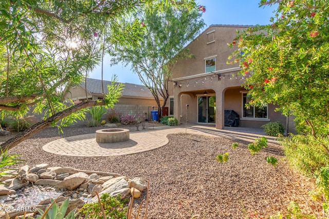 2149 E Aire Libre Ave, Phoenix, AZ 85022 - view of yard featuring a fire pit and a patio area