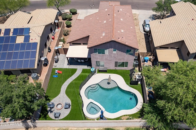 13709 W Rovey Ave, Litchfield Park, AZ 85340 - aerial view of property and surrounding area featuring a pool area