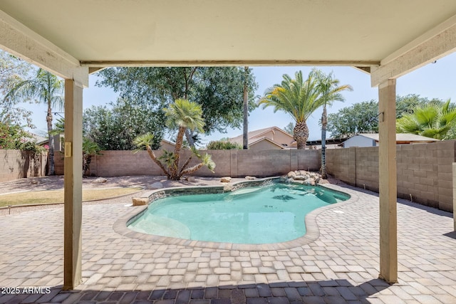 1037 E Baylor Ln, Gilbert, AZ 85296 - view of swimming pool featuring a patio area and a fenced backyard