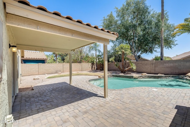 1037 E Baylor Ln, Gilbert, AZ 85296 - view of pool with a patio and a fenced backyard