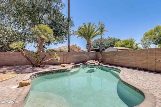 1037 E Baylor Ln, Gilbert, AZ 85296 - view of swimming pool with a fenced backyard