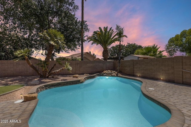1037 E Baylor Ln, Gilbert, AZ 85296 - view of swimming pool with a fenced backyard