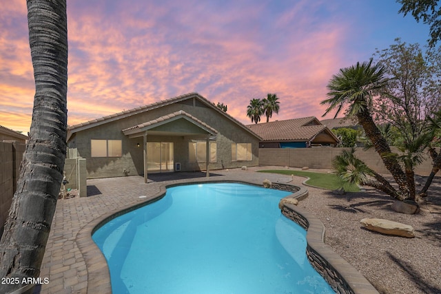 1037 E Baylor Ln, Gilbert, AZ 85296 - view of pool featuring a fenced backyard and a patio area