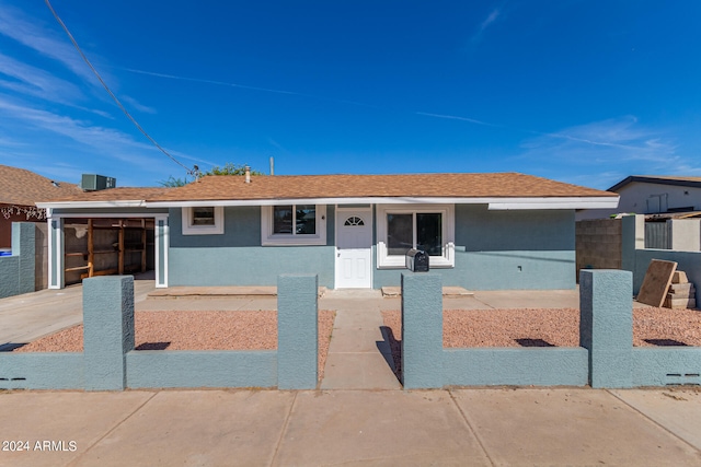 view of ranch-style home