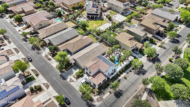 drone / aerial view featuring a residential view