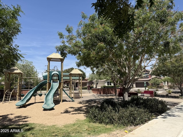 view of communal playground