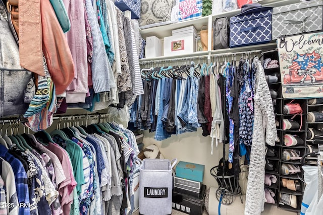 view of spacious closet