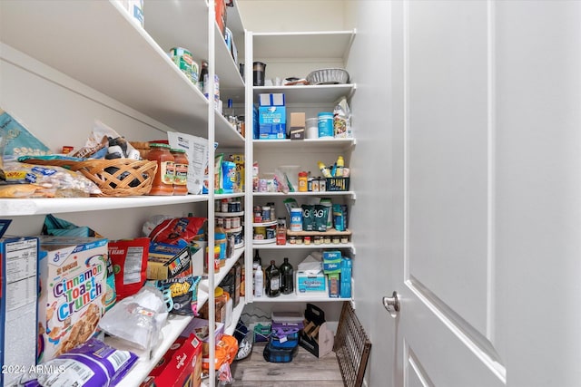 view of pantry