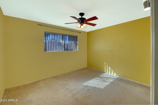 view of carpeted empty room