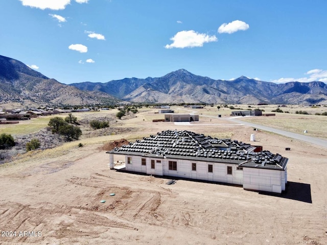 aerial view featuring a mountain view