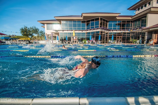 view of pool