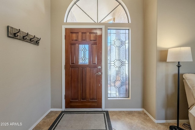 view of foyer entrance