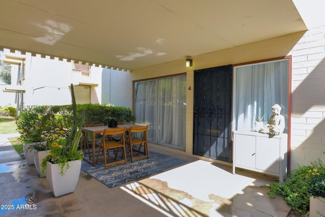 view of patio / terrace with outdoor dining space