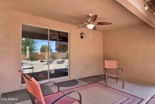 2738 E Silversmith Trl, San Tan Valley, AZ 85143 - view of patio with ceiling fan