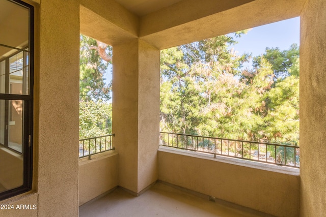 view of balcony