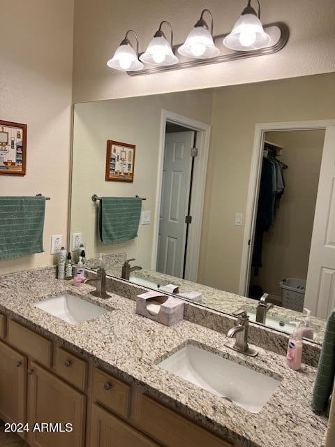 bathroom with vanity