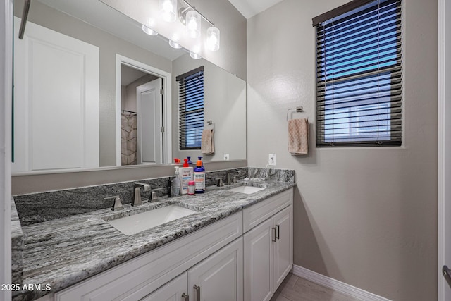 bathroom with vanity