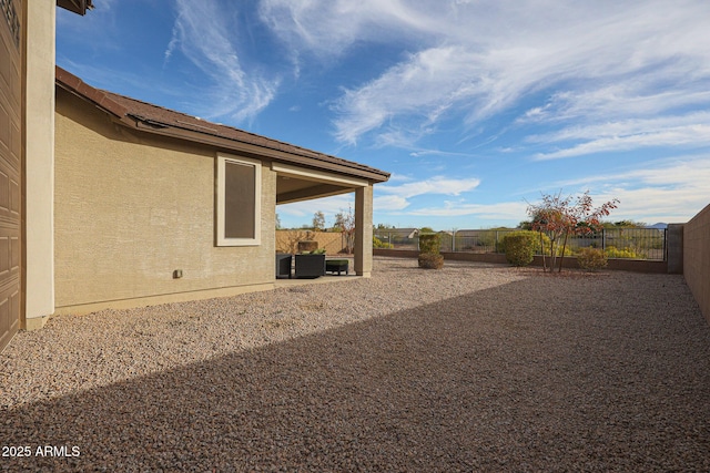 view of yard with a patio area