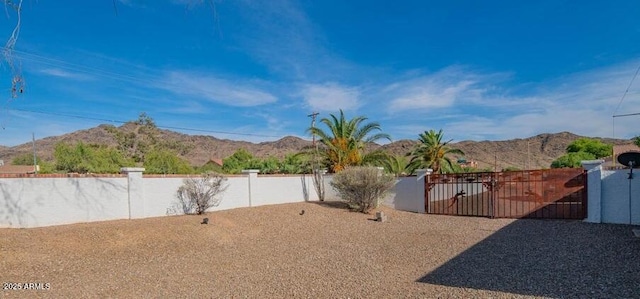 4304 W Calle Poco, Laveen, AZ 85339 - view of yard with a mountain view and a gate