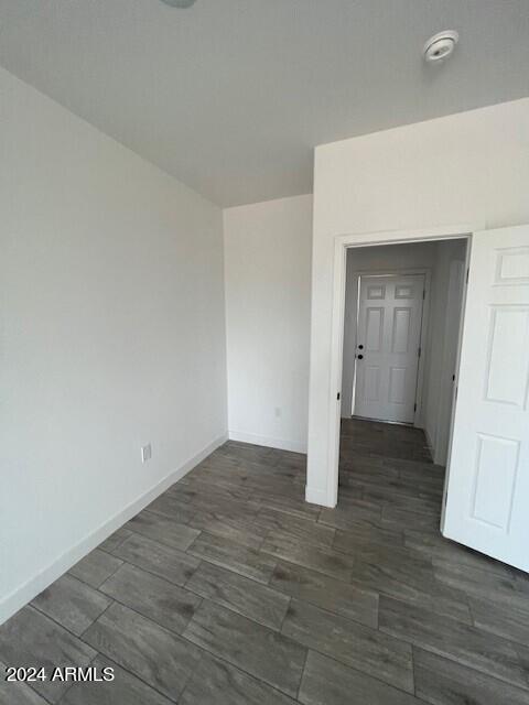 interior space featuring dark hardwood / wood-style floors