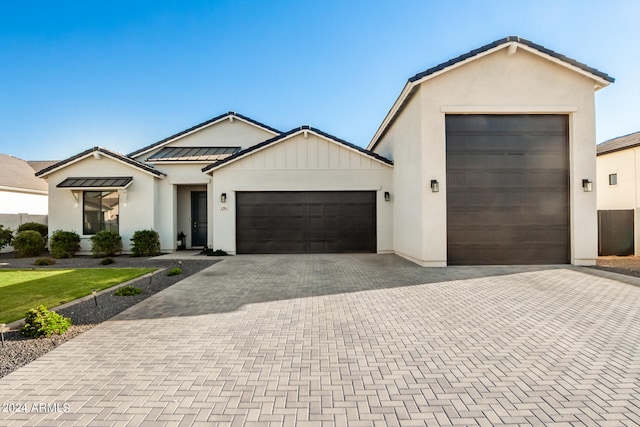 ranch-style house with a garage