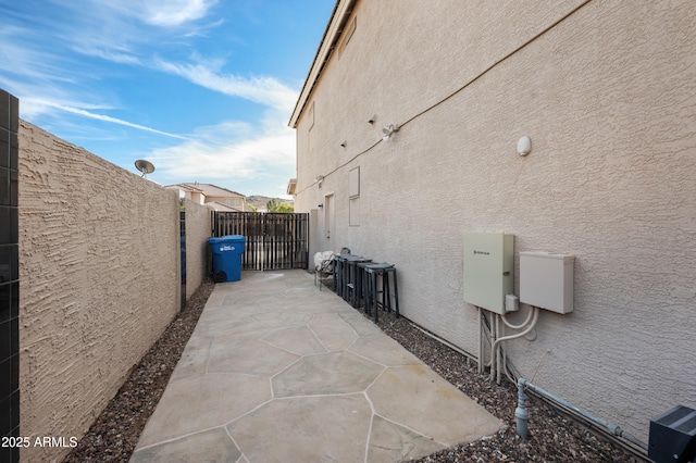 view of home's exterior featuring a patio