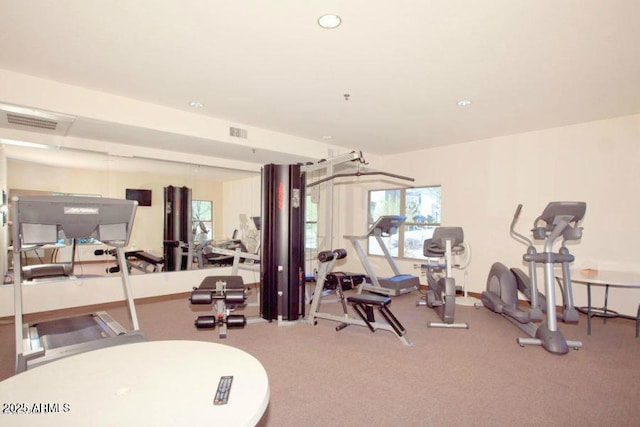 20121 N 76th St Unit 2021, Scottsdale, AZ 85255 - exercise room featuring healthy amount of natural light and recessed lighting