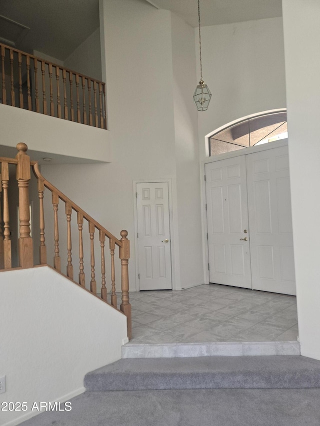 955 W Laurel Ave, Gilbert, AZ 85233 - foyer with a high ceiling and stairs