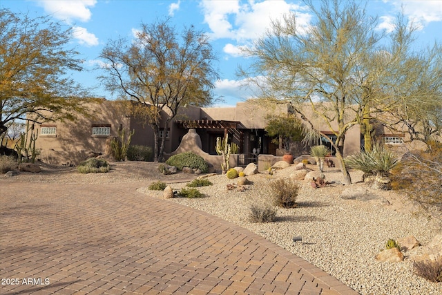 view of pueblo-style house