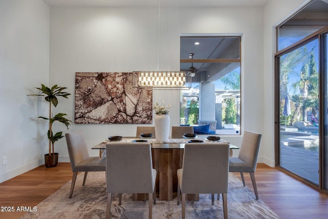 815 E County Down Dr, Chandler, AZ 85249 - dining space with baseboards and wood finished floors
