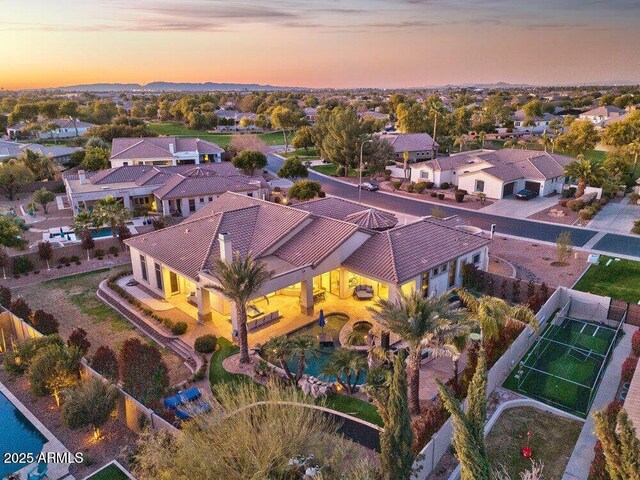 815 E County Down Dr, Chandler, AZ 85249 - bird's eye view featuring a residential view