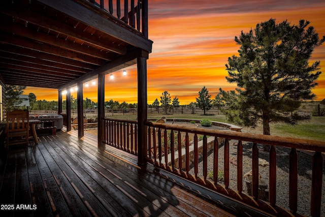 2295 Bison Ranch Trl, Overgaard, AZ 85933 - view of deck