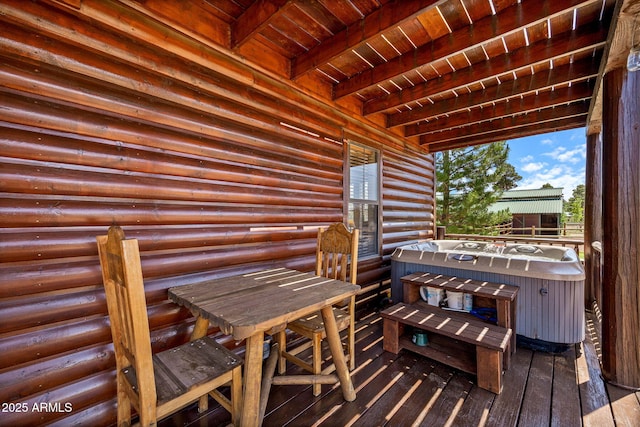 2295 Bison Ranch Trl, Overgaard, AZ 85933 - view of wooden terrace