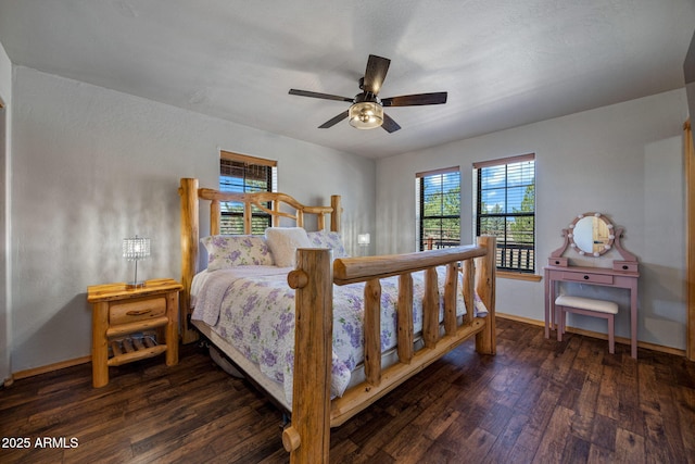 2295 Bison Ranch Trl, Overgaard, AZ 85933 - bedroom featuring wood finished floors and ceiling fan