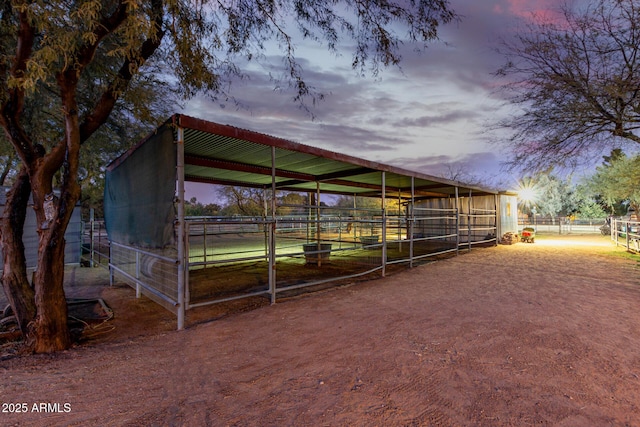 view of stable