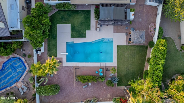 9921 E Doubletree Ranch Rd, Scottsdale, AZ 85258 - aerial view of a pool area