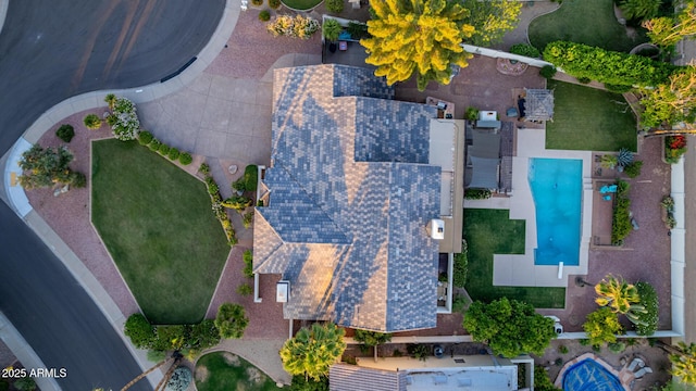 9921 E Doubletree Ranch Rd, Scottsdale, AZ 85258 - drone / aerial view of a pool
