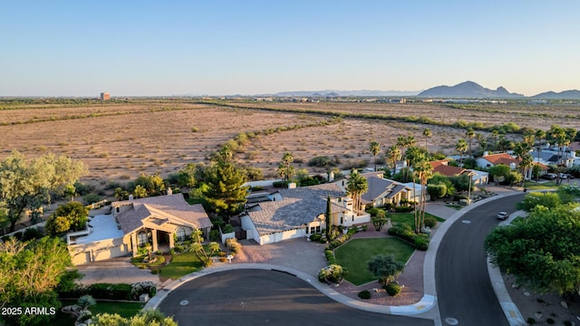 9921 E Doubletree Ranch Rd, Scottsdale, AZ 85258 - overview of rural landscape featuring mountains and nearby suburban area