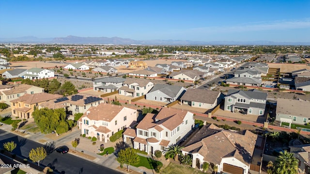 aerial view featuring a mountain view