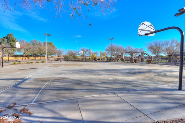 view of basketball court