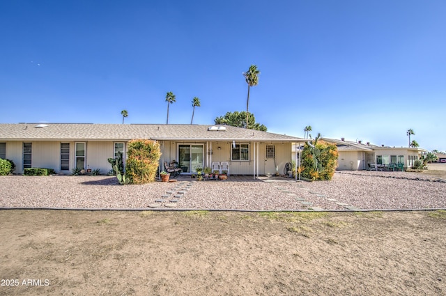 view of back of property