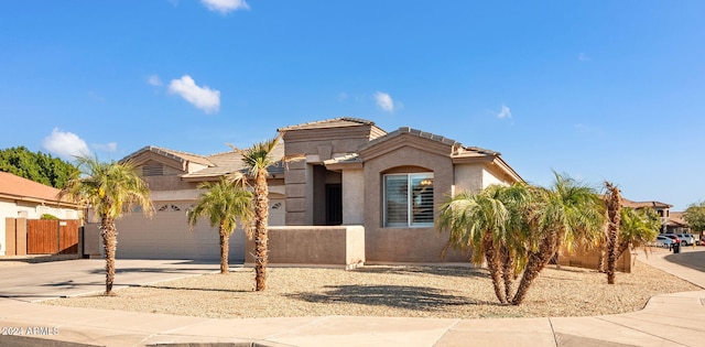 view of front of house featuring a garage