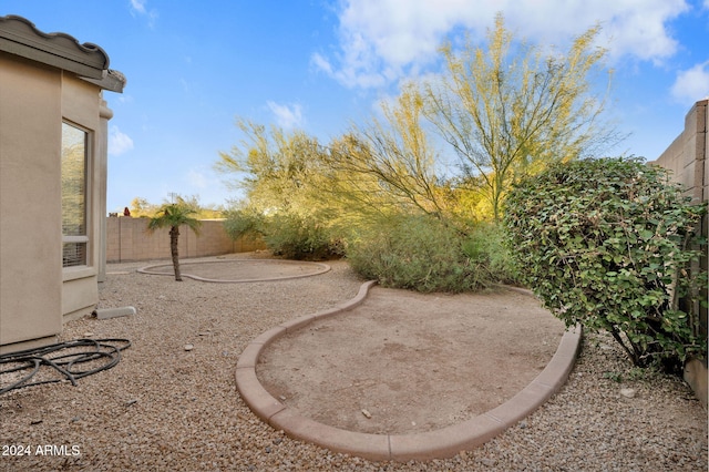 view of yard with a patio area