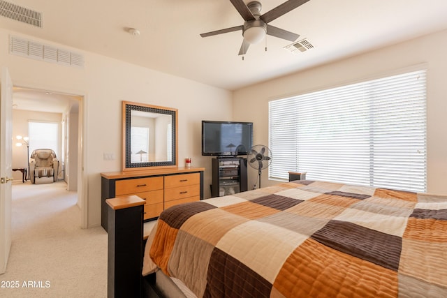 170 E Canary Ct, San Tan Valley, AZ 85143 - bedroom with light colored carpet and a ceiling fan