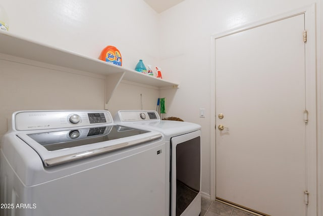 170 E Canary Ct, San Tan Valley, AZ 85143 - washroom with washer and clothes dryer and light tile patterned floors