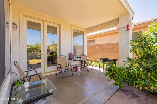 170 E Canary Ct, San Tan Valley, AZ 85143 - view of patio featuring french doors